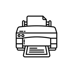 Printer icon in vector. Illustration
