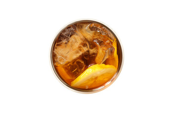 Ice tea - drink for refreshing in hot summer weather, isolated on white background
