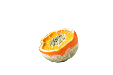 Naklejka na ściany i meble Fruit with mold, isolated on white background