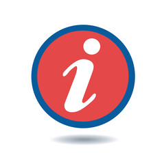 Vector information icon symbol isolated on white background