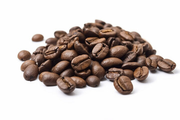 Fototapeta premium coffee beans isolated on white