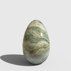 Egg Standing In Clear White Background