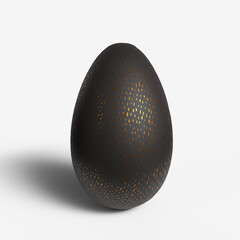 Egg Standing In Clear White Background