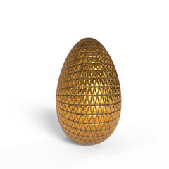 Egg Standing In Clear White Background