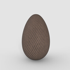 Egg Standing In Clear White Background