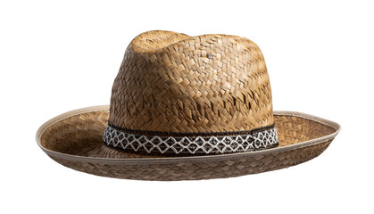 straw hat isolated on a white background