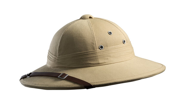 Safari hat isolated on the white background
