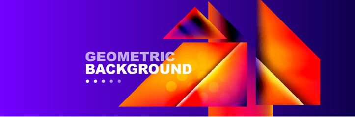 Abstract background with geometric shapes composition and light and shadow effects. Vector Illustrations For Wallpaper, Banner, Background, Card, Book Illustration, landing page