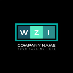 WZI letter logo creative design. WZI unique design.
 - obrazy, fototapety, plakaty