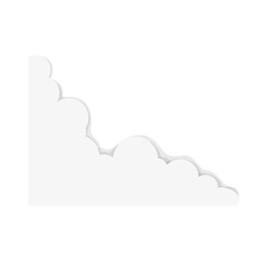 Cloud border with shadow 