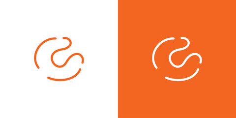 Fototapeta premium modern and unique letter C initials logo design.