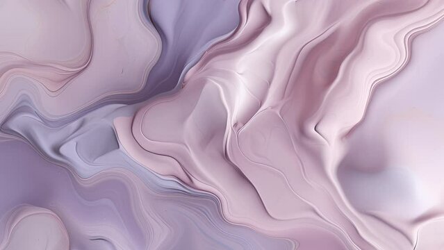 Abstract pastel pink and purple liquid background, colored fluid flow motion video with dissolving effect for business purpose