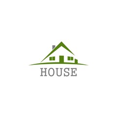 Logo House abstract real estate isolated on white background