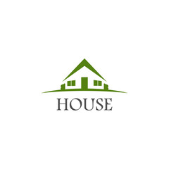 Logo House abstract real estate isolated on white background