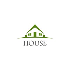 Logo House abstract real estate isolated on white background