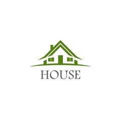 Logo House abstract real estate isolated on white background