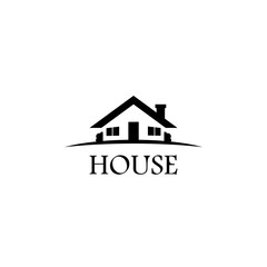 Logo House abstract real estate isolated on white background