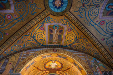 Cassino, Lazio, Italy. The Benedictine Abbey of Montecassino.