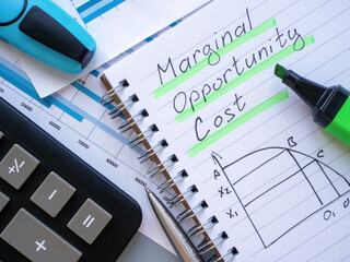 Page with chart about marginal opportunity cost.