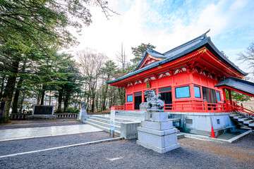 春の赤城神社　群馬県前橋市　Akagi Shrine in spring. Gunma Pref, Maebashi city.
