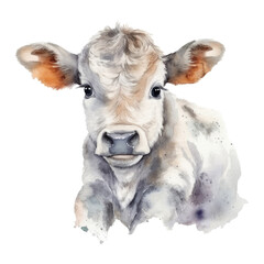 Cow, Watercolor Bundle PNG Clip Art