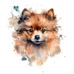 Puppies Dogs, Watercolor PNG Clip Art