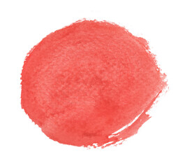 Round watercolor splashes. circle elements for design.