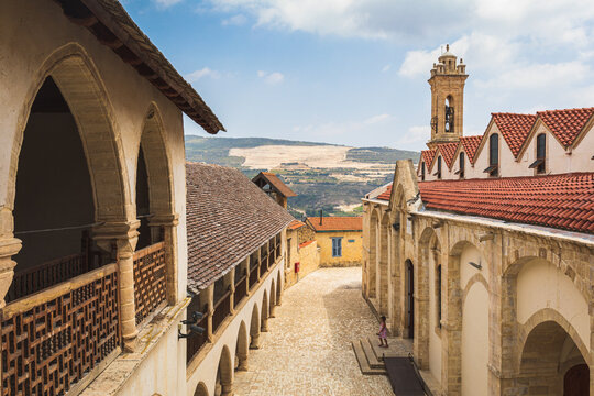 On the streets of the old village Omodos