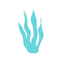 Cute vector illustration of seaweed, marine algae Generative AI