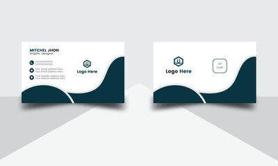 Clean advertising modern business card design. Unique professional business card template design.Minimal corporate design business card design.