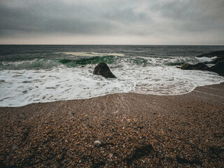 Sorry Seas at Torcross, Devon.  Looking out to sea.
