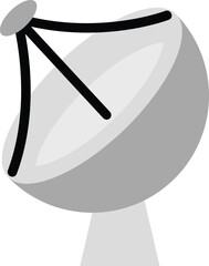 satellite dish icon vector