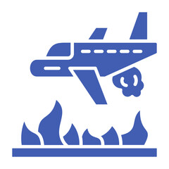Obraz premium Firefighter Plane Icon