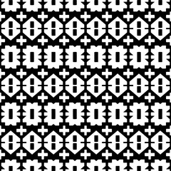 Seamless repeating pattern.  Black and white pattern for web page, textures, card, poster, fabric, textile.