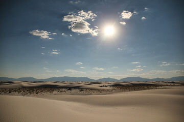 White Sand Dunes at White Sands National Monument, New Mexico, USA