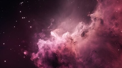 Fototapeta premium Pink universe light. Galaxies sky in space Planets and stars beauty of Galaxy space exploration.