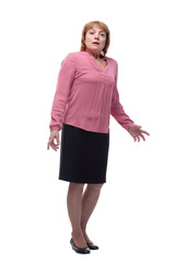 Fototapeta premium An elderly woman who was deceived, or she does not understand what happened to her