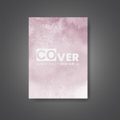 Cover template with watercolor background. Design for your cover, date, postcard, banner, logo.