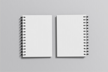 A5 Spiral Notebook Blank Mockup