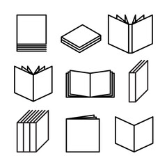 books icon set