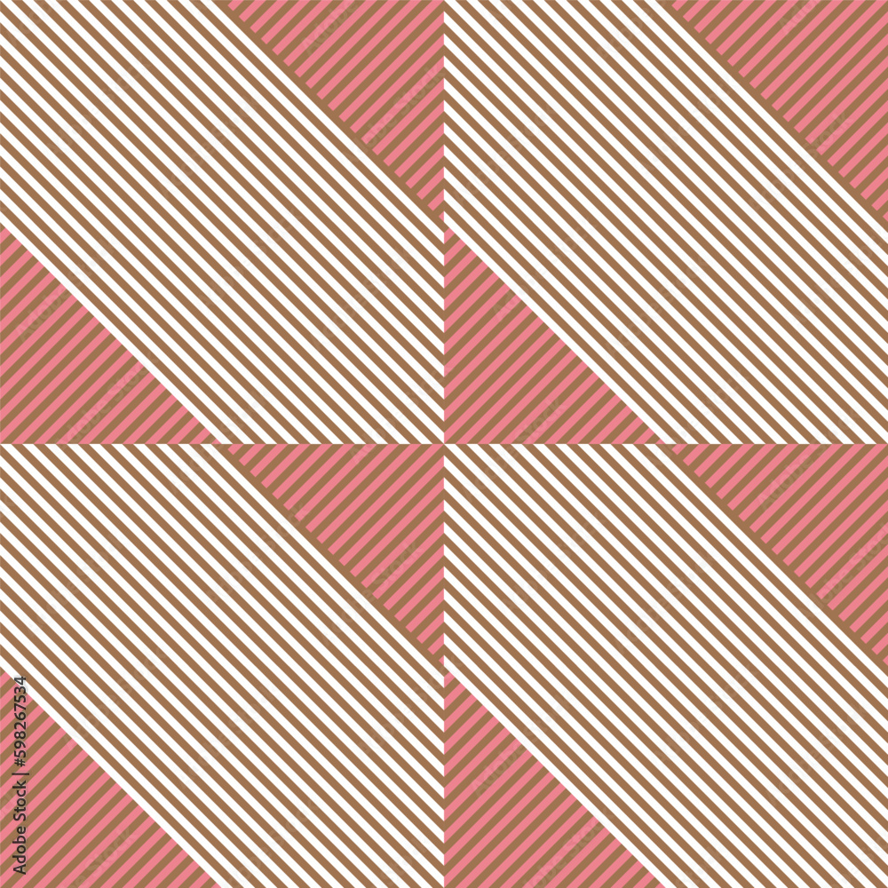 Fototapete modern abstract geometric contemporary vector seamless diagonal pattern with simple elements and sha