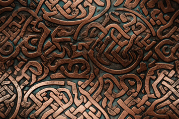 Nahtlos wiederholendes Muster - Rostige Kupfer Oberfläche - Fotorealistischer Grunge Stil