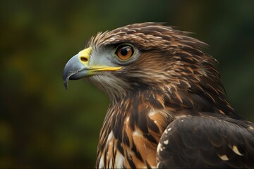 Naklejka premium majestic bird of prey up close. Generative AI Generative AI