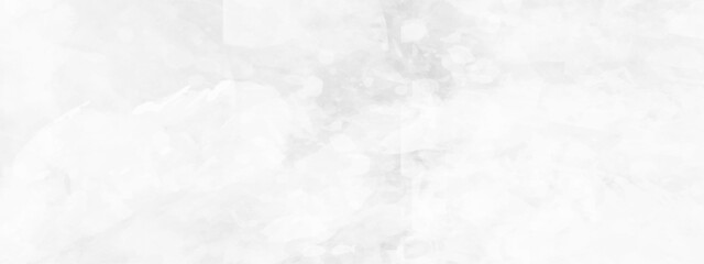 White, grey watercolor textured on white paper background. silver watercolor painting banner, textured design on white paper.