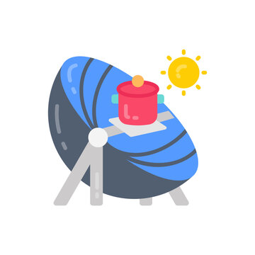 Solar Cooker icon in vector. Illustration