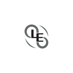 Letter LE and Infinity logo or icon design