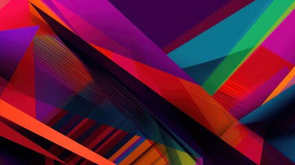 Fototapeta na wymiar Striking geometric colours and deep lines. Abstract background. AI generative.
