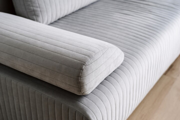 Obraz na płótnie Canvas design of new modern sofa with quality fabric cover