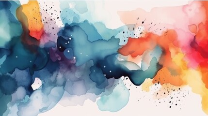 abstract background in watercolor style. AI generated.