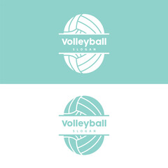 Volleyball Logo, Sport Simple Design, World Sports Tournament Vector, Illustration Symbol Icon